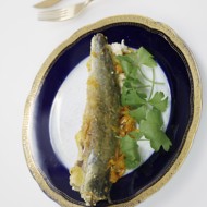 Навага, тушенная в сметане