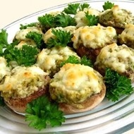 Нежные шампиньоны с сыром в микроволновке