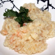 Нежное ризотто с креветками