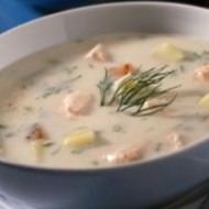 Норвежский сливочный суп с семгой