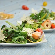 Норвежский салат с семгой