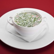 Окрошка на курином бульоне под майонезом