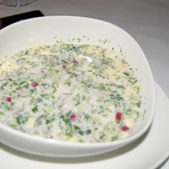 Окрошка на сыворотке