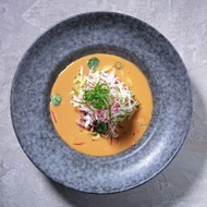 Окрошка с копченой уткой