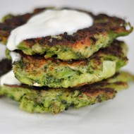 Оладьи из брокколи с сыром