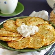 Оладьи из цукини с фетой