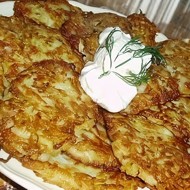 Оладьи из кабачков с зеленью