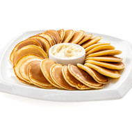 Оладьи из кислого молока с яблочным маслом