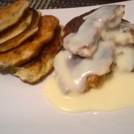 Оладьи на кефире с изюмом