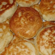 Оладьи с маслом на опаре