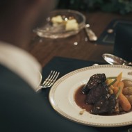 Оленина по-дальневосточному с черным чаем.