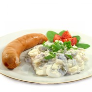 Оливье с маринованными грибами