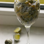 Оливье с рябчиками и икрой