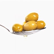 Оливки фаршированные жареным миндалем с чили