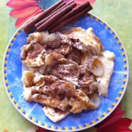 Омлет с бананом и корицей