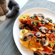 Омлет с грибами