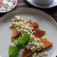 Омлет с сыром и мятой