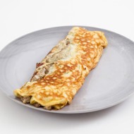 Омлет с вешенками