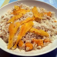 Орцотто с фенхелем, тыквой и сыром пекорино