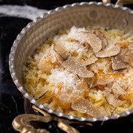 Орзо с гребешками и трюфелем