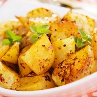 Острые печеные картофельные дольки