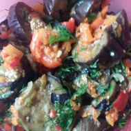 Острый баклажанный салат