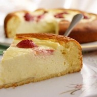 Открытый творожно-сметанный пирог