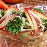 Овощной салат с апельсиновым соусом