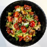 Овощной салат с баклажанами