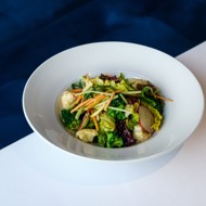 Овощной салат с имбирной заправкой