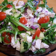 Овощной салат с индейкой