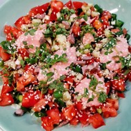 Овощной салат с утиной грудкой