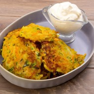 Овощные оладьи с тимьяном