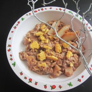 Овсяная каша с грушей и шоколадом