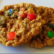 Овсяно-банановое печенье с M&M’s