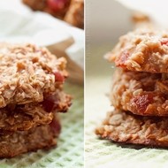 Овсяное фитнес-печенье с клубникой