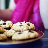 Овсяное печенье с шоколадом и миндалем