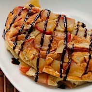 Овсяноблин с яблоком