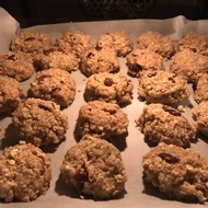 Овсяное печенье с бананом и орехами