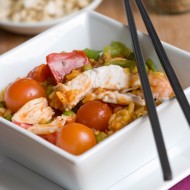 Паэлья с телятиной