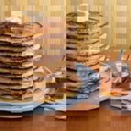 Панкейки с коричневым маслом