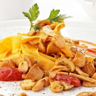 Папарделле с белыми грибами