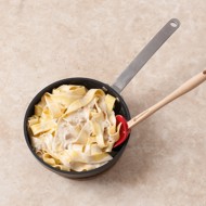 Паппарделле с белыми грибами