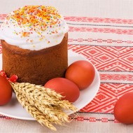 Пасхальный кулич с кремом