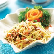 Паста из кабачков с кремом из кешью и мяты