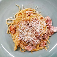Паста карбонара с трюфелем