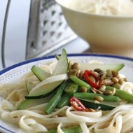 Паста с цукини и стручковой фасолью