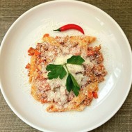 Паста с кроликом и соусом болоньезе