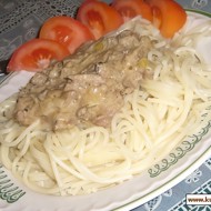 Печень куриная в сливочном соусе