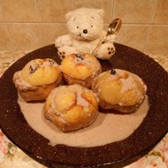 Печеная айва с орехами